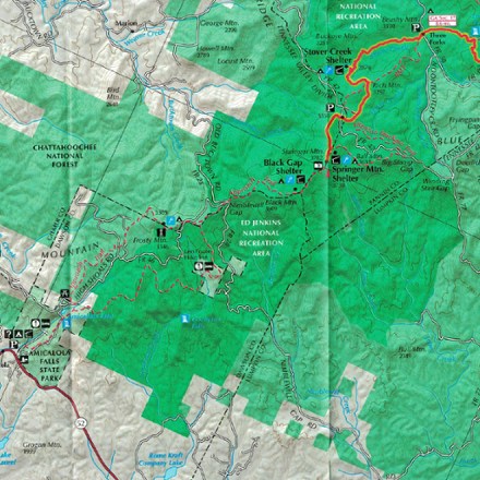 Appalachian Trail Conservancy Appalachian Trail North Carolina-Georgia Guidebook and Maps Set 3