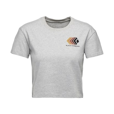 Black Diamond Faded Crop T-Shirt - Women's 0