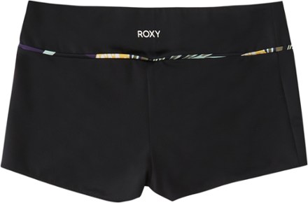Roxy Active Shorty Biker Swimsuit Bottoms - Anthracite - Women's 1