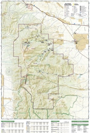 National Geographic Great Basin National Park Topographic Map 1