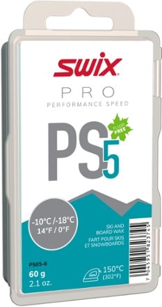 Swix PS5 Turquoise Wax for 0 to 14 Degrees F - 60 g 0