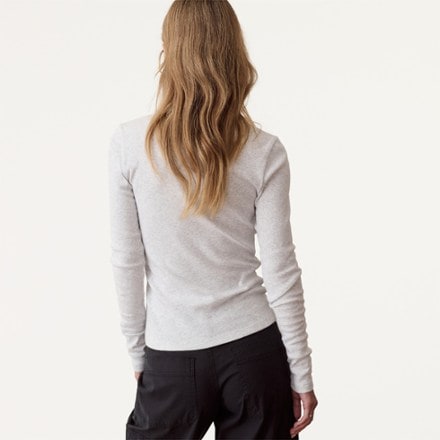 Marine Layer Mini Rib Henley Shirt - Women's 1