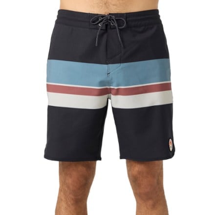 O'Neill Cruzer Stripe Scallop 18" Board Shorts - Men's 0