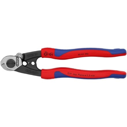 KNIPEX 7-1/2" Wire Rope Shears - Burnished Forged Steel 0