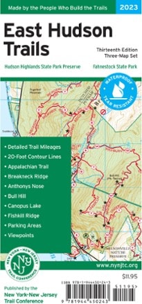 New York New Jersey Trail East Hudson Trails Map - 13th Edition 0