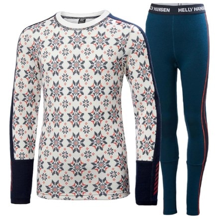 Helly Hansen Graphic Lifa Merino Base Layer Set - Kids' 0