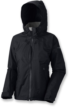 columbia rain jacket womens black