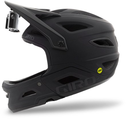 Giro Switchblade MIPS Bike Helmet Detail view (Matte Black/Gloss Black)