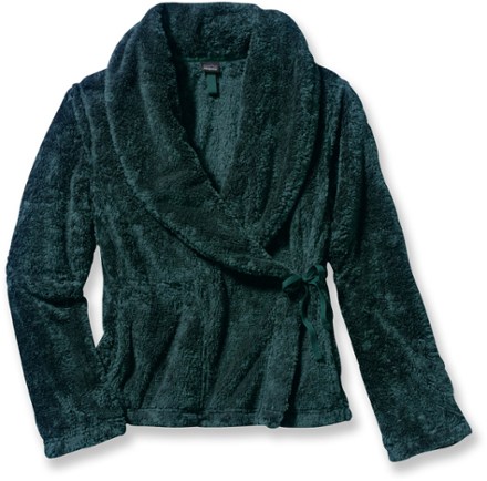 padded coat with fur hood