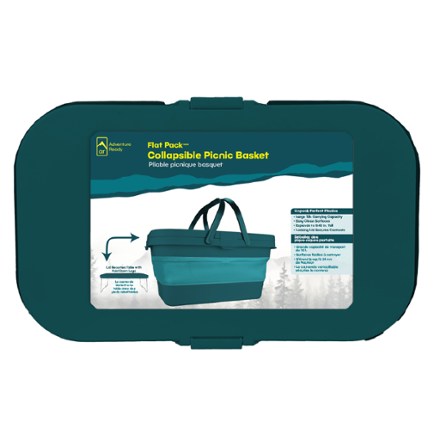 Adventure Ready Flat Pack Collapsible Picnic Basket 1