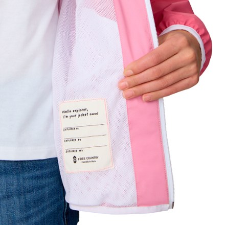 Free Country Easy Hiking Windshear Jacket with Mesh Lining - Kids' 6