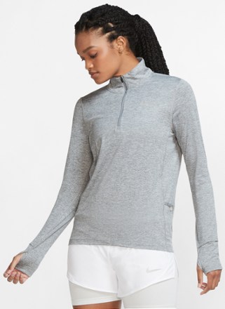 nike dri fit long sleeve half zip women's