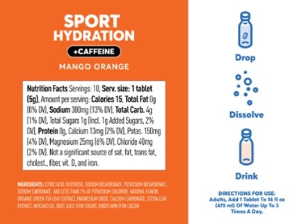 NUUN Sport + Caffeine Hydration Tablets - 10 Servings 2
