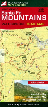 Map Adventures Santa Fe Mountains Waterproof Trail Map 0