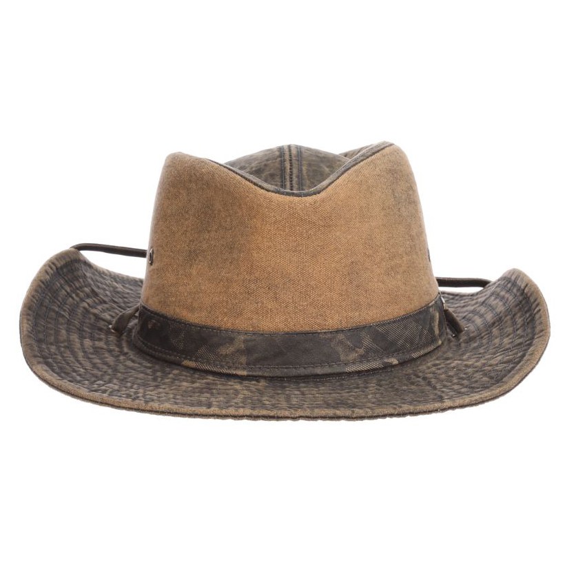 Scala Skyebar Cotton Outback Hat Brown XL