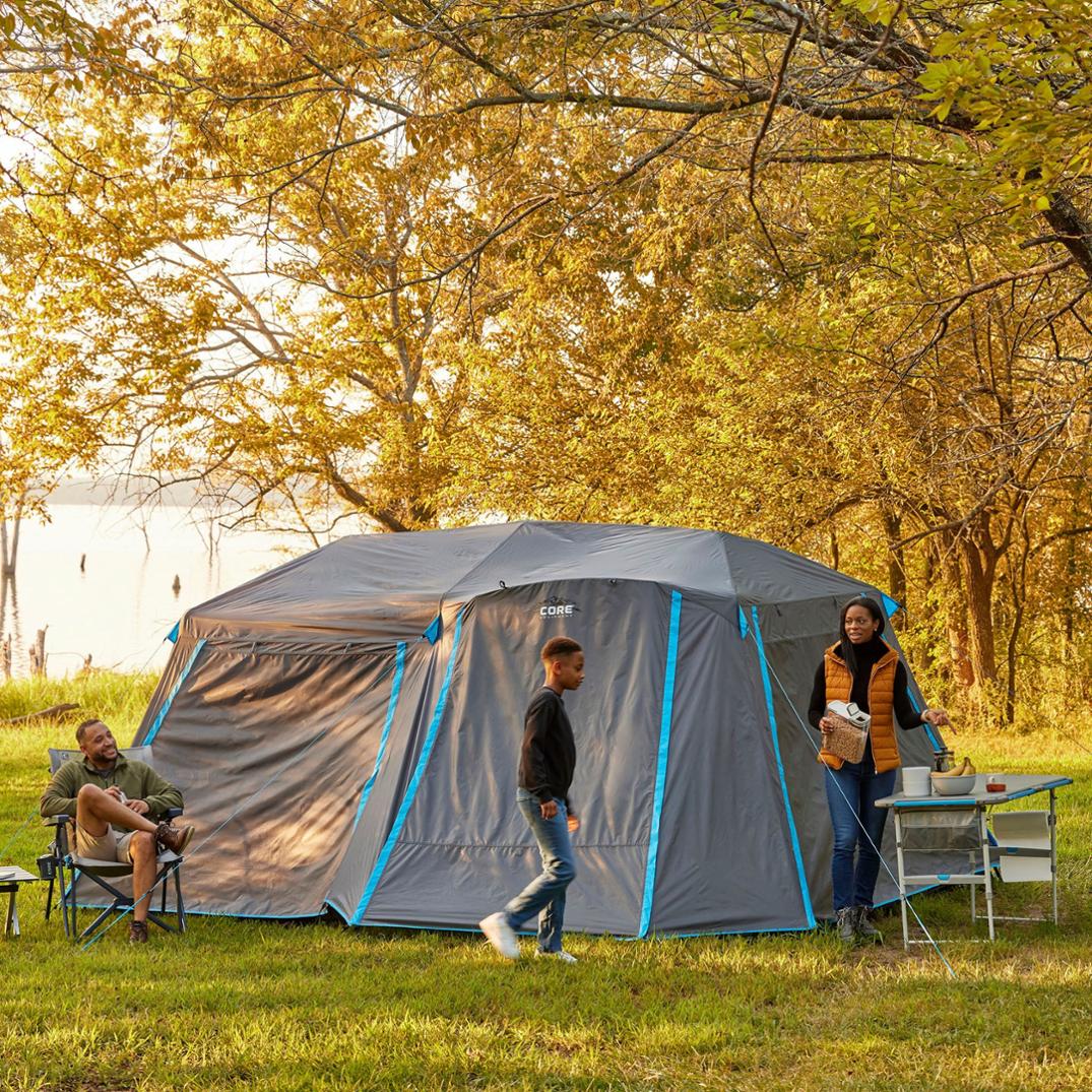 Location Image for 9-Person Lighted Instant Cabin Tent with Full Rainfly