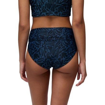 prAna Summer Wave High-Rise Swimsuit Bottoms - Women's BLACK SEAWEED (Top not included)