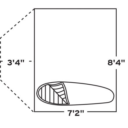 Tent Floor Plan (Hatch/Dark Cedar)