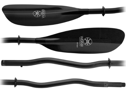 Werner Athena Carbon BentShaft Paddle with Adjustable Ferrule Paddles Kayaking