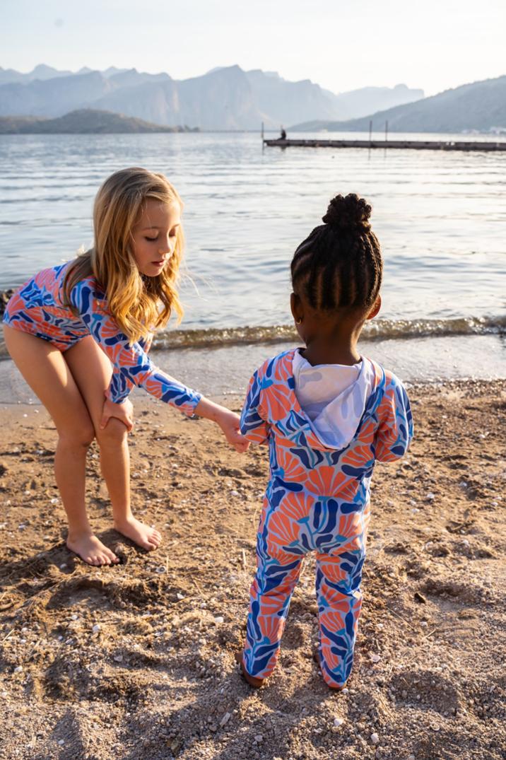 Location Image for Long Sleeve One-Piece Swimsuit - Kids'