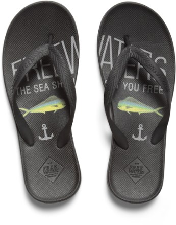Freewaters Friday Print Flip-Flops - Men's 1