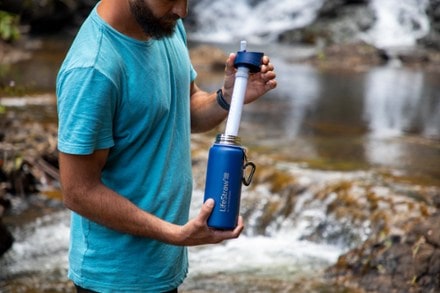 LifeStraw Go Stainless-Steel Water Filter Bottle - 24 fl. oz. 1