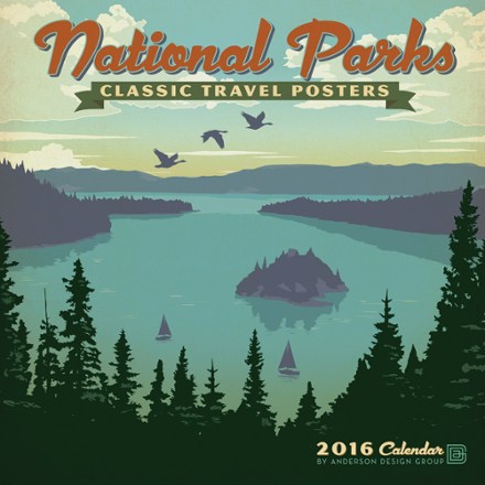 Zebra Publishing 2016 National Parks Classic Travel Posters Calendar