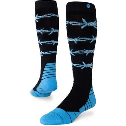 Stance Barbed Wire Mid Poly Snow OTC Socks 0