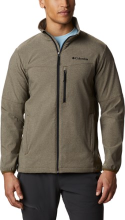 columbia full zip soft shell jacket