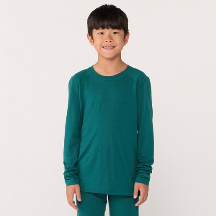 Merino Midweight Base Layer Crew Top - Kids'