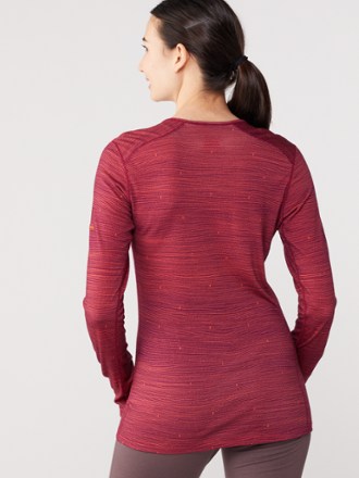 Icebreaker 200 Oasis Long-Sleeve Crewe Ski Tracks Base Layer Top - Women's 2