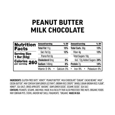 Kate's Real Food Peanut Butter Milk Chocolate Bar 2