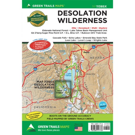 Green Trails Green Trails Map 1138SX - Desolation Wilderness - $18.00 at REI.com