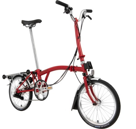 Brompton C Line Explore Folding Bike with Rack - High 2