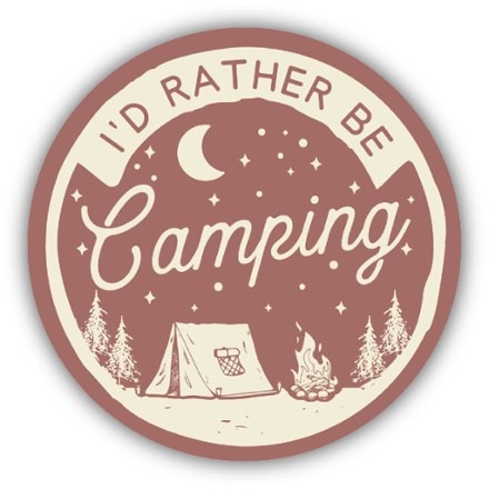 Stickers Northwest I'd Rather Be Camping Sticker 0