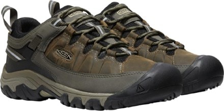 KEEN Targhee III Waterproof Hiking Shoes - Men's Pair (Bungee Cord/Black)