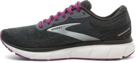 Brooks Trace Road-Running Shoes - Women's Left view (Ebony/Black/Wood Violet)