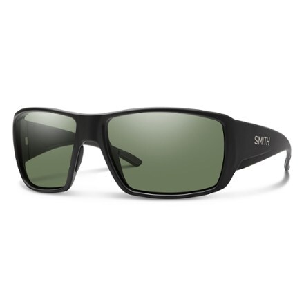 Smith Guide's Choice ChromaPop Glass Polarized Sunglasses Matte Black CP Polarized Gray Green 