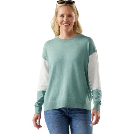 Smartwool Edgewood Colorblock Crew Sweater - Women's 0