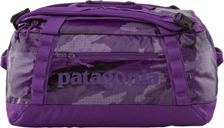 patagonia black hole duffel ikat purple Hole 55L This duffel size meets most airline and train carry Patagonia Black Hole Duffel 70L