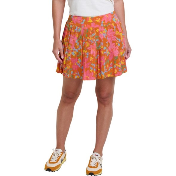 On Body Image of color Persimmon Tulip Print