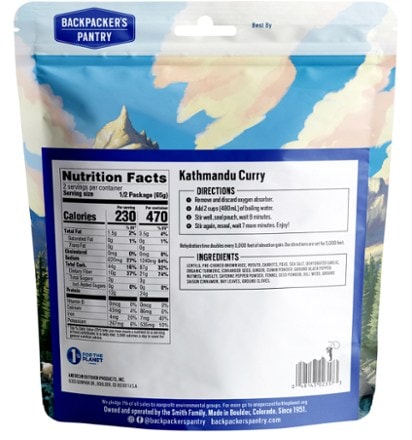 Backpacker's Pantry Kathmandu Curry - 2 Servings 1