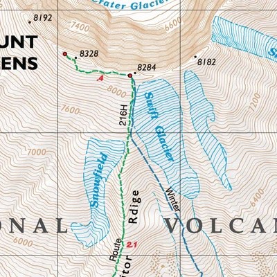 Green Trails Map 364S - Mount St. Helens Climbing 2