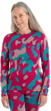 Icebreaker Merino 260 Vertex Long-Sleeve Crewe Natural Shades Base Layer Top - Women's 1
