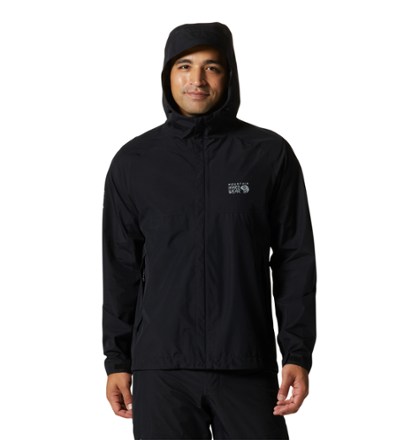 Mountain hardwear paclite stretch pullover rain jacke best sale