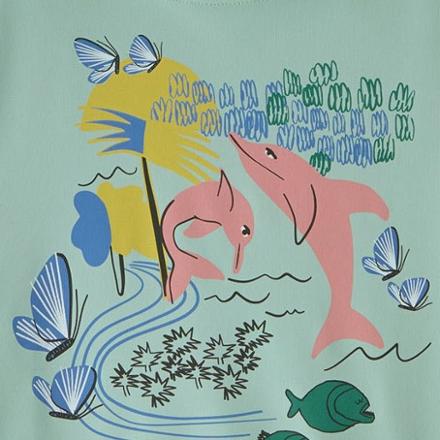 Swatch Image of color Pink Dolphins/Thin Ice