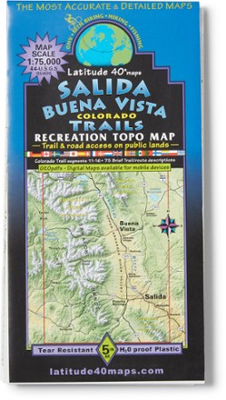 Latitude 40 Maps Salida Buena Vista Trails Map - 5 Edition 0