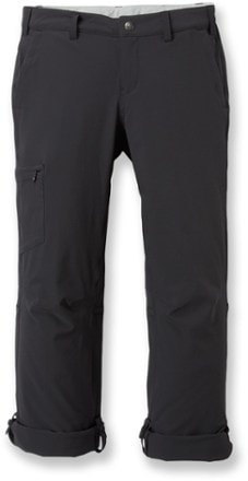 REI Co-op Sahara Roll-Up Pants - Women's Cuffs rolled up to the calf (Black)