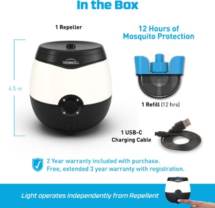 Thermacell EL55 Rechargeable Mosquito Repeller and Glow Light 7