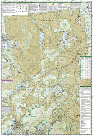 National Geographic Adirondack National Park Trail Map 1